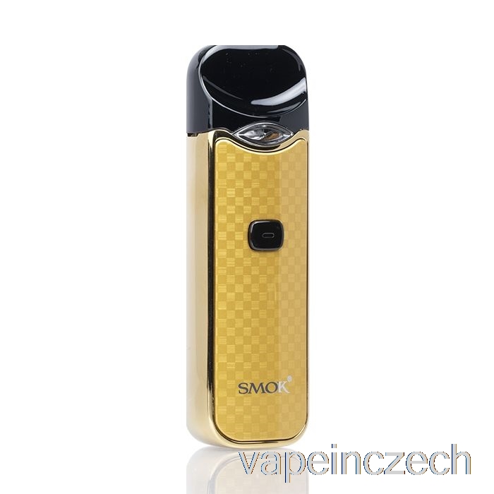 Smok Nord 15w Pod Kit Zlatá Vapka Z Uhlíkových Vláken Bez Nikotinu